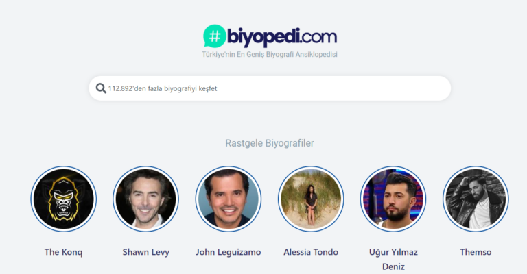 Biyopedi.com: Ünlülerin ve Önemli Kişilerin Hayatlarına Derinlemesine Bir Bakış