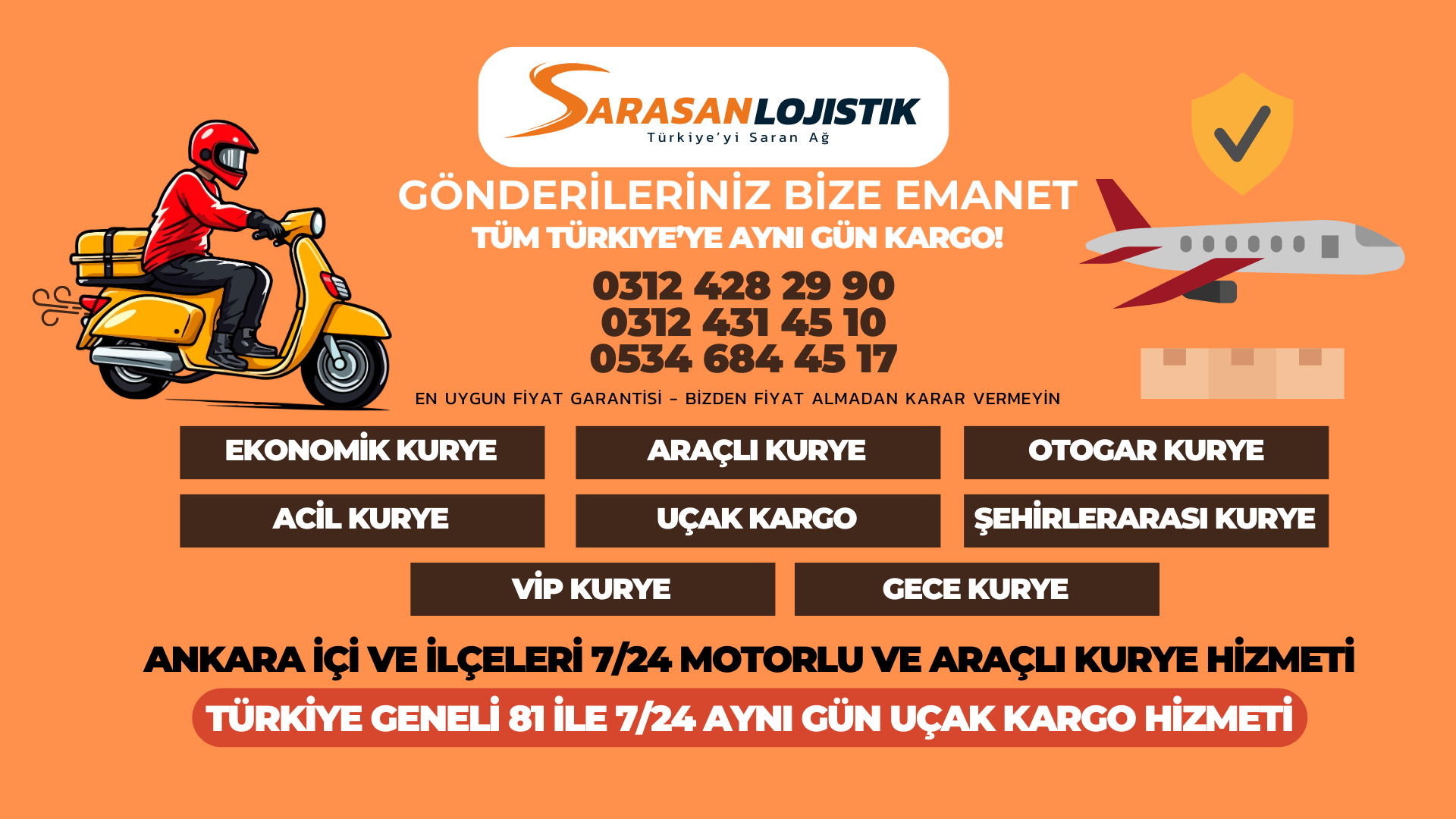 Sarasan Lojistik ile Güvenilir Ankara Kurye Hizmetleri