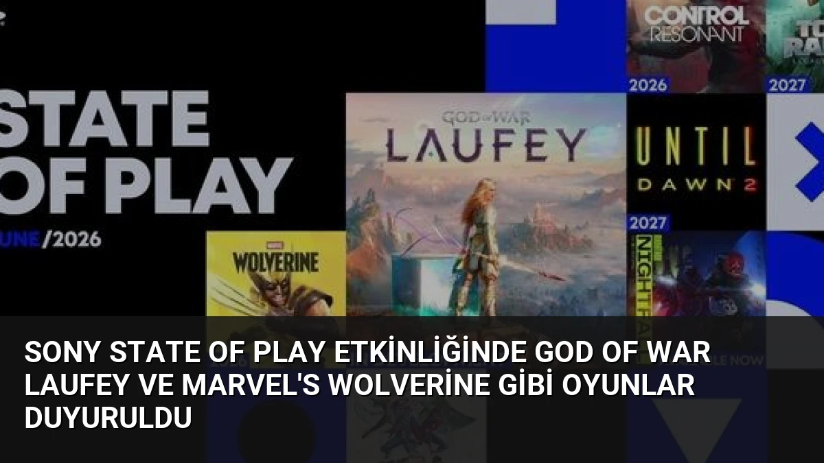Sony State of Play Etkinliğinde God of War Laufey ve Marvel’s Wolverine Gibi Oyunlar Duyuruldu