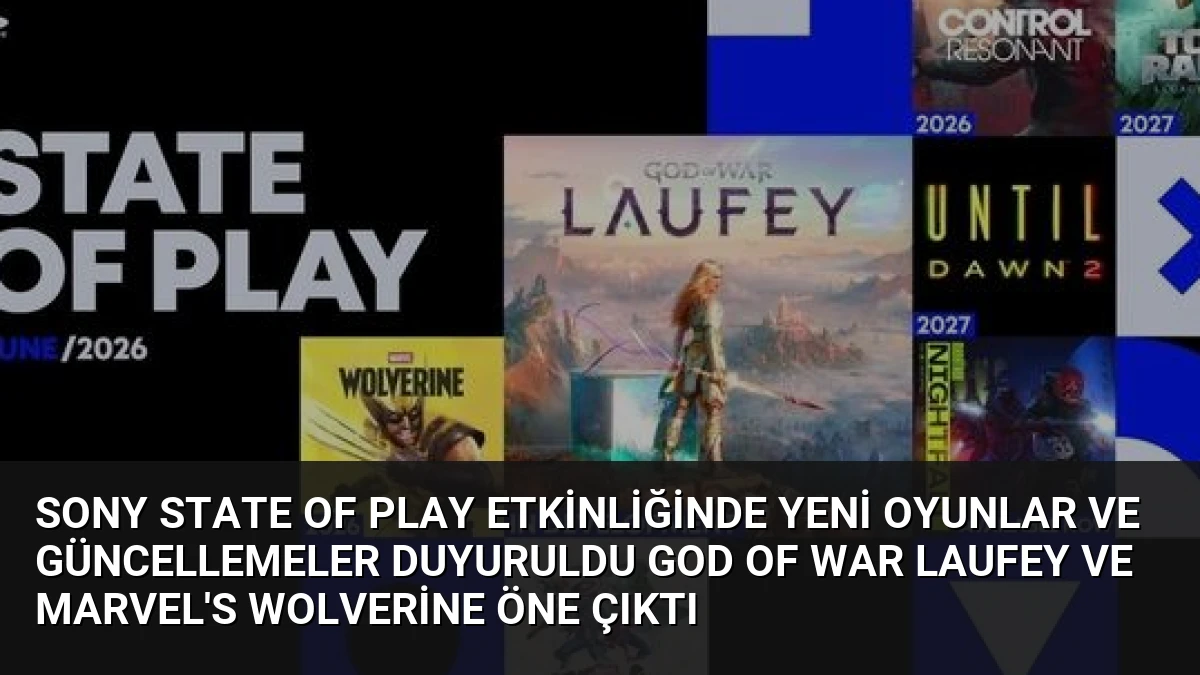 Sony State of Play Etkinliğinde Yeni Oyunlar ve Güncellemeler Duyuruldu God of War Laufey ve Marvel’s Wolverine Öne Çıktı