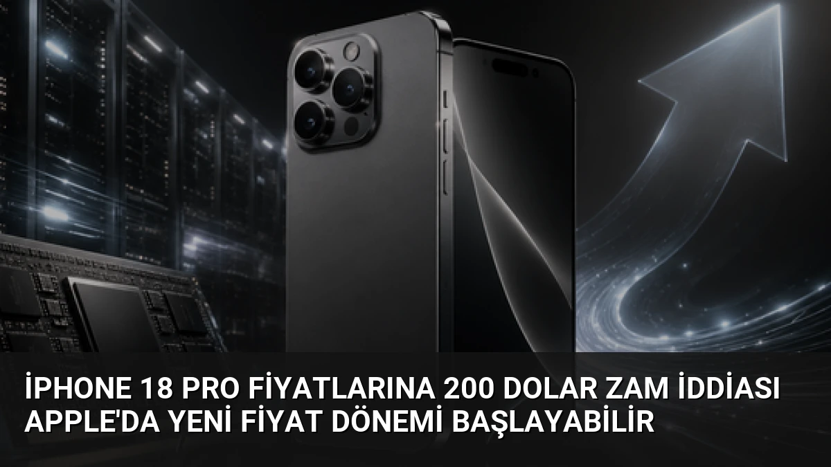 iPhone 18 Pro Fiyatlarına 200 Dolar Zam İddiası Apple’da Yeni Fiyat Dönemi Başlayabilir