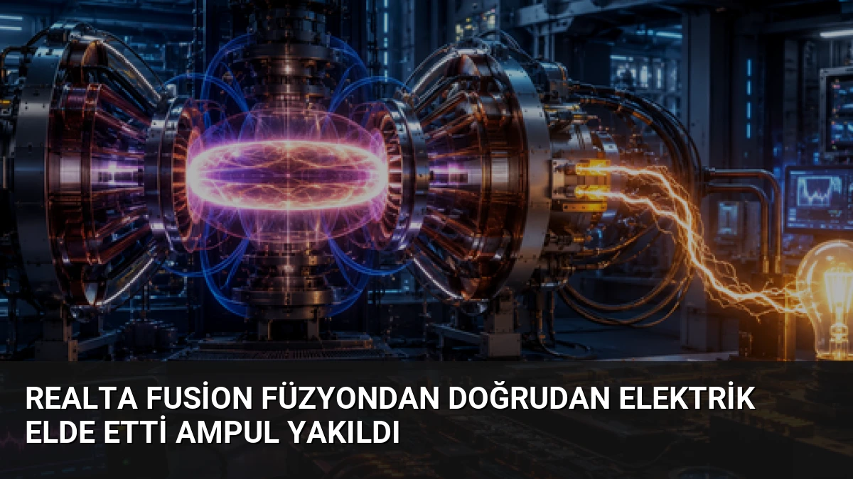 Realta Fusion Füzyondan Doğrudan Elektrik Elde Etti Ampul Yakıldı