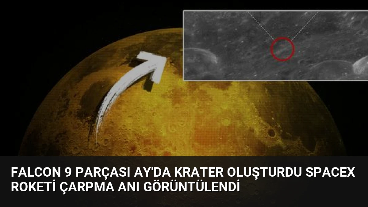 Falcon 9 Parçası Ay’da Krater Oluşturdu SpaceX Roketi Çarpma Anı Görüntülendi