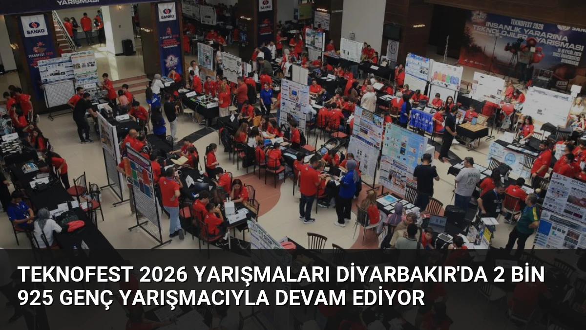 TEKNOFEST 2026 Yarışmaları Diyarbakır’da 2 Bin 925 Genç Yarışmacıyla Devam Ediyor