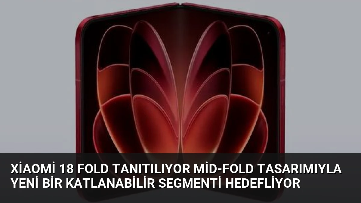 Xiaomi 18 Fold Tanıtılıyor Mid-Fold Tasarımıyla Yeni Bir Katlanabilir Segmenti Hedefliyor
